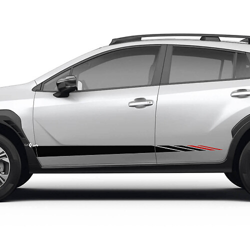 Kit de décalcomanies en vinyle pour bandes latérales de porte Strobe pour Subaru Crosstrek