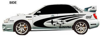 Subaru Impreza Wrx Sti Wrc Full Rally Stars Kit de décalcomanies en vinyle n'importe quelle couleur pleine taille