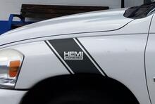 Dodge Ram HEMI Powered Hash Vinyl Sticker Decal 2 Stripes Truck Graphics Set Kit
 2