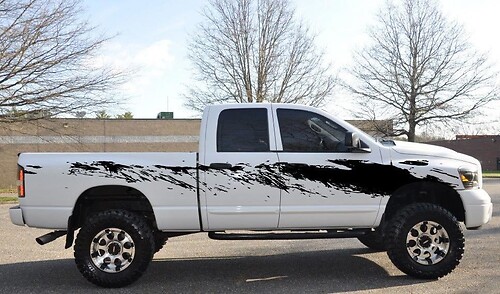 Mud Dirt Splatter Marks Lifted Graphic Sticker Sticker Van Truck 4x4 Vehicle SUV