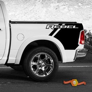 Dodge Ram rebelle Grunge Logo camion vinyle autocollant lit côté graphique