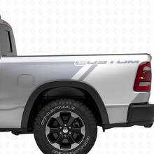 Kit de décalcomanies vinyle personnalisées pour côtés de lit de camion Dodge Ram_5