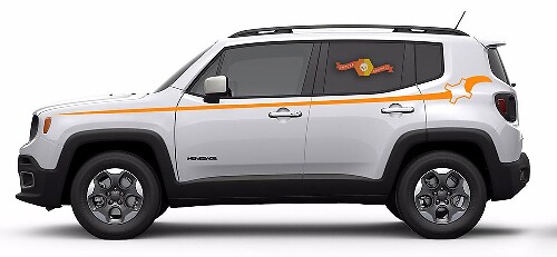 Jeep Renegade Pinstripe Graphic Vinyl Sticker Sticker Side Camo Stripe