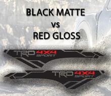 Kit d'autocollants en vinyle style TRD 4x4 pour les côtés de benne Toyota Tacoma ou Tundra_3