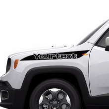 Autocollant vinyle bande lettrage capot latéral pour Jeep Renegade 3