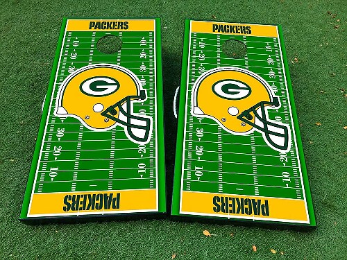 Équipes de football américain Ligue nationale de football (NFL) Cornhole Jeu de société Autocollant Autocollant ENVELOPPEMENT EN VINYLE avec LAMINÉ
