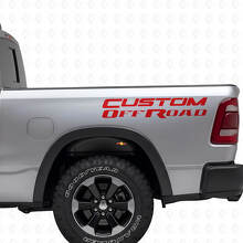 Kit de décalcomanies en vinyle personnalisé pour les flancs de caisse tout-terrain pour Dodge Ram_4