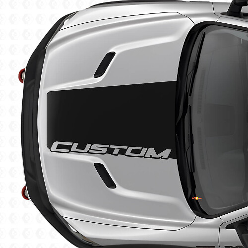 Autocollant en vinyle bande large personnalisé pour capot Dodge Ram 2015–2017