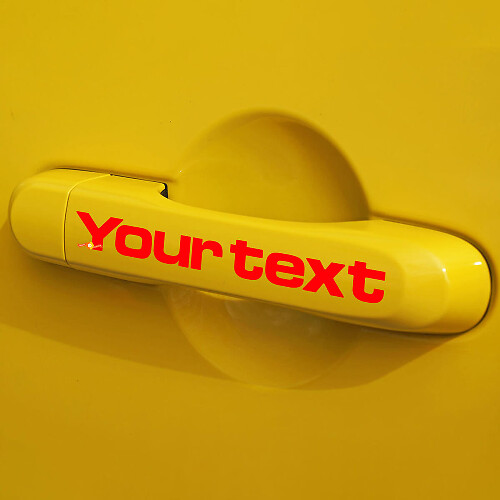 4pcs RENEGADE Vinyle Poignée Sticker Autocollant Côté Graphique JEEP RENEGADE Noir Couleur