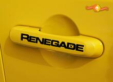 4pcs RENEGADE Vinyle Poignée Sticker Autocollant Côté Graphique JEEP RENEGADE Noir Couleur 2