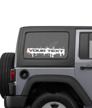Décalcomanie Autocollant Vinyle Lettres Style Peinture Splash Bandes Fenêtre Latérale 2 pour Jeep Wrangler Rubicon Sahara 2