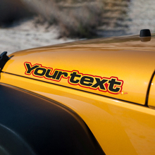 Autocollant lettrage vinyle latéral pour capot pour Jeep Wrangler Renegade 2