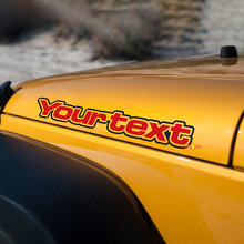 Autocollant lettrage vinyle latéral pour capot pour Jeep Wrangler Renegade 3