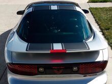 Kit de décalcomanies en vinyle pour becquet de toit avec bandes doubles pour Pontiac Firebird Trans Am 1998-2002_2