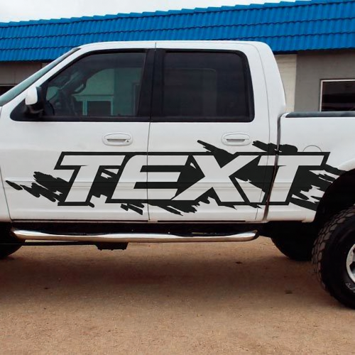 GRAPHISMES ÉCLABOUSSURES SPLASH Autocollant vinyle latéral Grunge pour Ford F-150