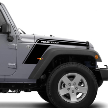 Kit de bandes graphiques en vinyle pour capot, aile pour Jeep Wrangler 3