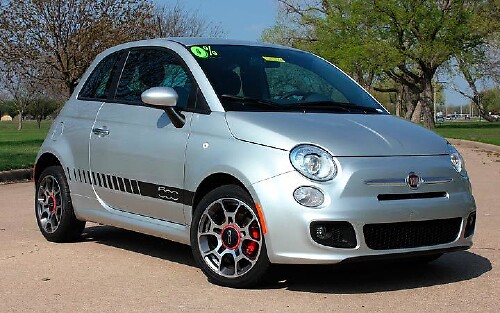 Kit Déco Vinyle Fiat 500 Rocker Strobe Stripe 2011-2016