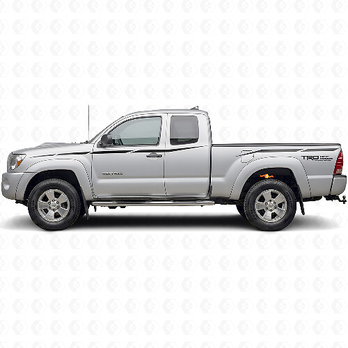 Kit d'autocollants en vinyle bandes latérales TRD Off Road pour Toyota Tundra 2007-2013