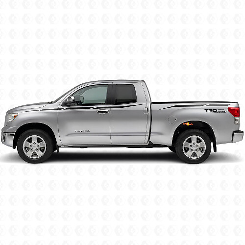 Kit de décalcomanies latérales en vinyle TRD Sharped Stripes pour Toyota Tundra 2007-2013