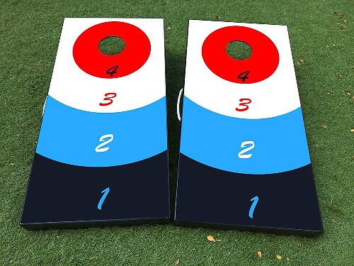 Set d’autocollants en vinyle pour jeu de Beer Pong et cornhole