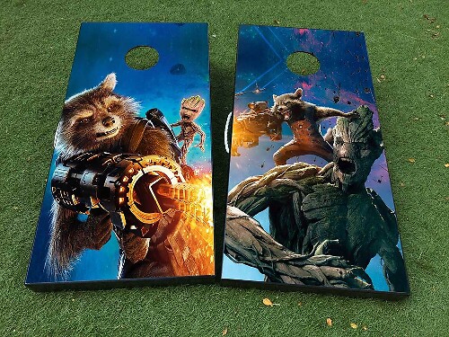 Ensemble d'autocollants vinyles pour planche de cornhole des Gardiens de la Galaxie