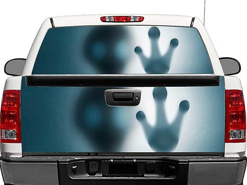 Alien main fenêtre arrière ou hayon autocollant autocollant camionnette SUV voiture