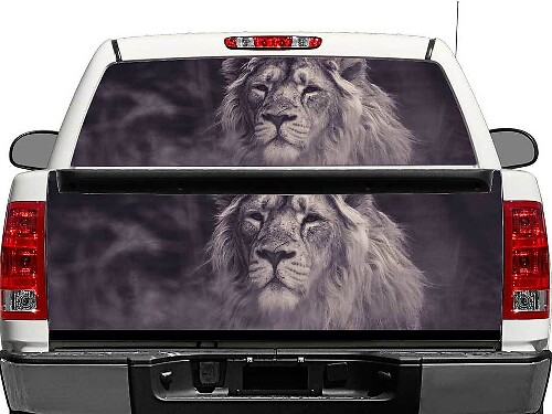 Autocollant Vinyle Lion pour Lunette Arrière ou Hayon de Camion Pickup SUV