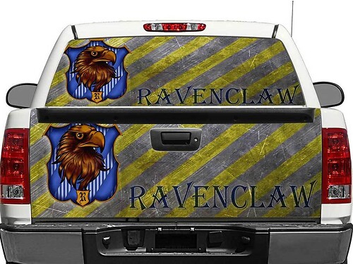 Serdaigle Harry Potter maison fenêtre arrière ou hayon sticker autocollant Pick-up camion SUV voiture