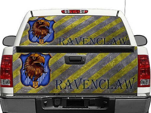 Autocollant en vinyle pour vitre arrière ou hayon avec logo Serdaigle Harry Potter pour pick-up et SUV