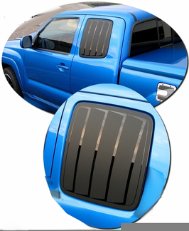 2005-2011 Toyota Tacoma Kit de décalcomanies pour persiennes de fenêtre simulées 1