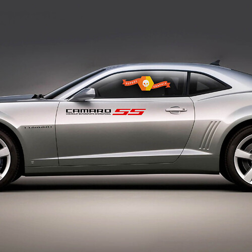 Autocollant Vinyle Logo Camaro SS Latéral pour Chevrolet Camaro
