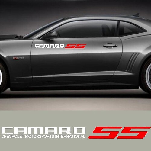 Autocollant vinyle lettrage Camaro SS pour porte Chevrolet Camaro