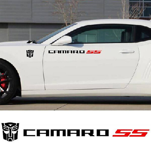Autocollant latéral vinyle style Transformers pour Chevrolet Camaro