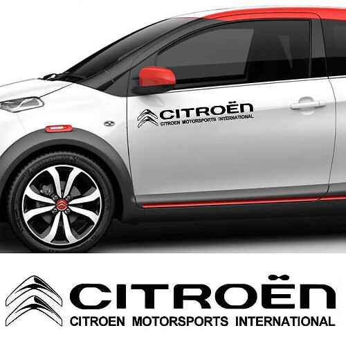 Jeu d'autocollants latéraux vinyl Citroën Motorsports International pour Citroën