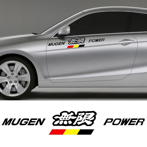 Autocollant de puissance Honda Mugen Sticker