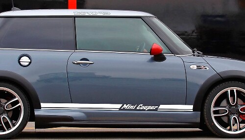 Autocollant Vinyle Bandes Lettrage de Marque pour Seuil de Porte MINI Cooper