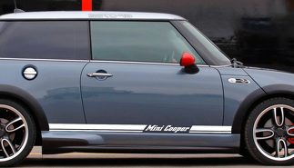 Mini Cooper Rally Turbo 2000-2015 Autocollants de panneau Bandes latérales à carreaux