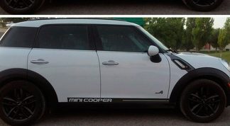 Mini Cooper Rally Turbo 2000-2015 Autocollants de panneau Bandes latérales à carreaux