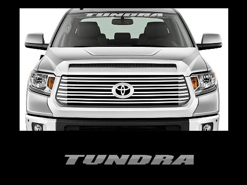 Autocollant en vinyle pour bandeau de pare-brise avant pour Toyota Tundra