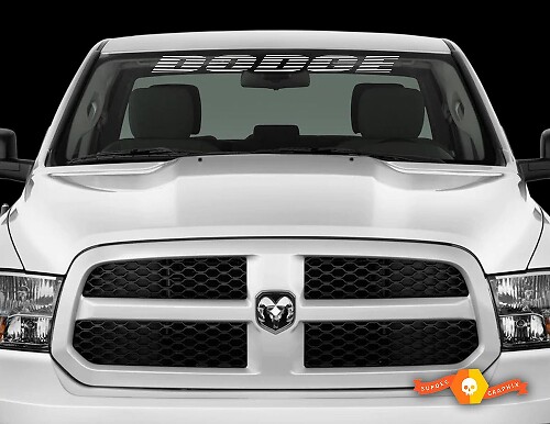 Autocollant Vinyle Bannière Pare-brise de Marque pour Dodge Ram Charger Challenger Avenger Durango