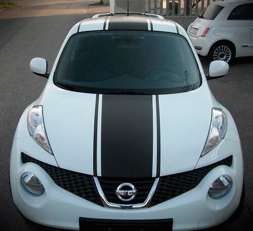 Kit de décalcomanies vinyle bandes de course pour capot toit coffre Nissan Juke