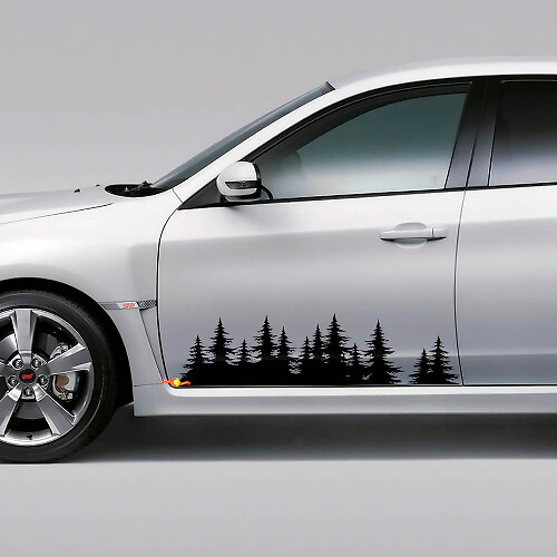 Kit d'autocollants vinyle pour porte côté forêt pour Subaru WRX STI et Forester