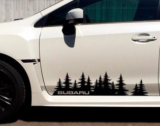 Subaru personnalisé arbre forêt vinyle autocollant autocollant graphique WRX STI Forester