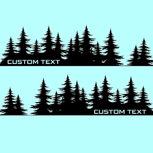 Kit de vinyle latéral style forêt personnalisé pour Subaru Forester