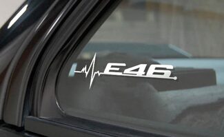 BMW E46 est dans mon graphique de décalcomanies d’autocollant de fenêtre de sang
