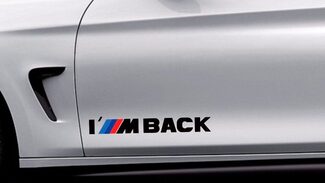 BMW I M BACK M Power Performance Autocollant graphique
