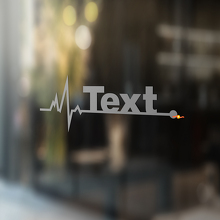 Autocollants en vinyle lettrage style fréquence cardiaque pour fenêtre Jeep Wrangler 2