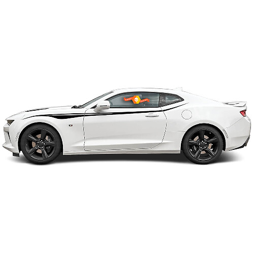 Kit de décalcomanies en vinyle avec bandes latérales tribales personnalisées pour Chevrolet Camaro 2016-2017