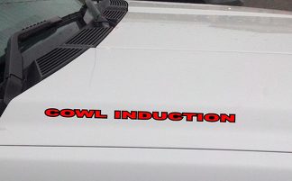 COWL INDUCTION Hood Vinyl Decal Sticker: Chevrolet Ford GMC Jeep (contourné)