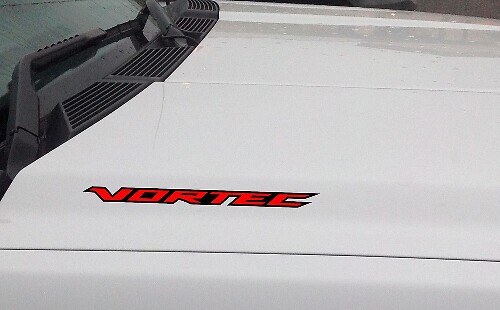 Autocollant Vinyle Logo VORTEC pour Capot GMC Sierra